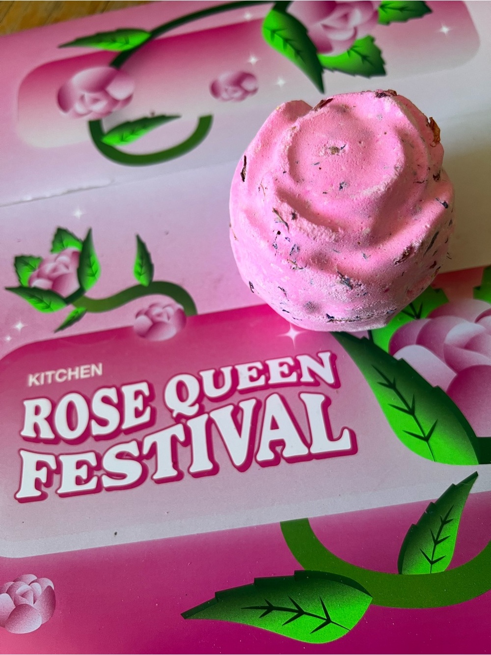 Rose Queen Festival Pink Rose Queen Bath Bomb - 6.5 oz NEW SOLD OUT
